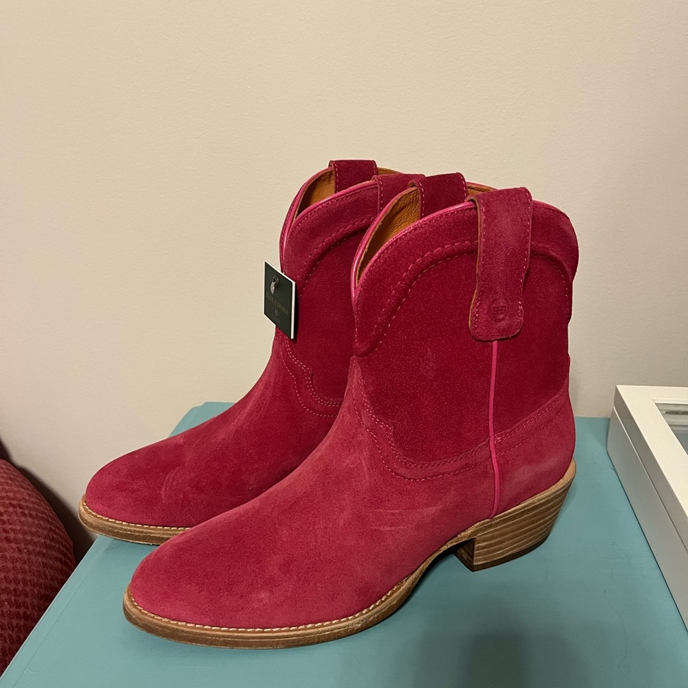 Pink Western Booties